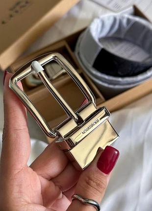 Coach belt kit black/silver 118 х 3.6 2