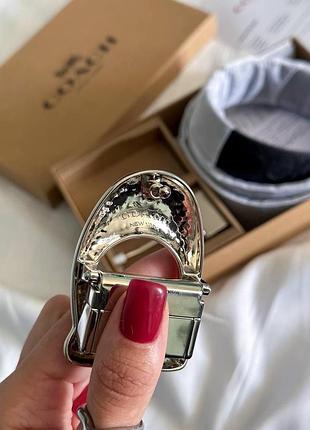 Coach belt kit black/silver 118 х 3.6 3