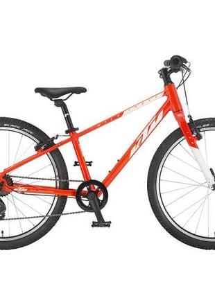 Велосипед ktm wild cross 24" помаранчевий (білий), 2021