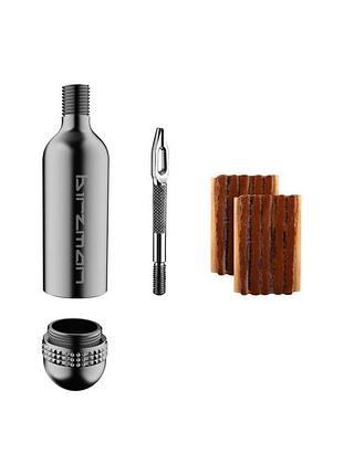 Ремкомплект для безкамерної покришки birzman tubeless repair kit (with 10pcs tire plugs)