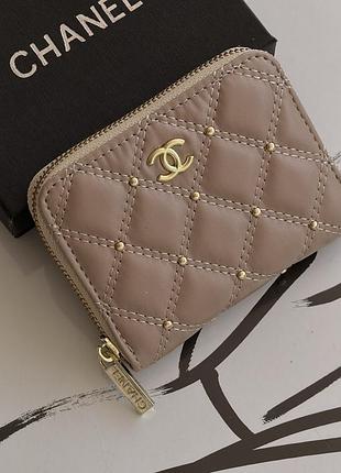Гаманець chanel mini бежевий є