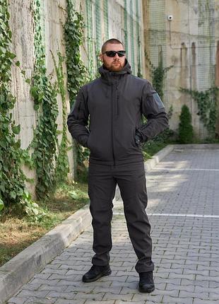 Костюм soft shell skmilitary серый