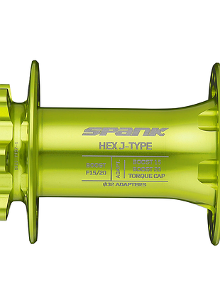 Втулка передняя spank hex j-type boost f15/20, green