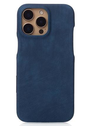 Чохол leather case для iphone 14 pro max denim