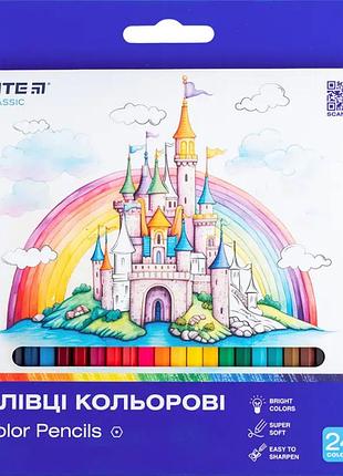 Олівці кольорові 24 кольори kite classic