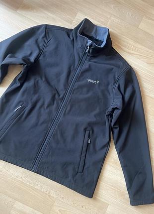Чоловіча куртка gelert softshell — чорна, демісезонна. gelert розмір l