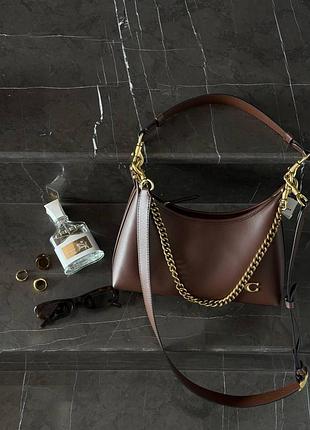 Сoach juliet shoulder bag brown [оригінальна коробка] 25 х 15 х 9