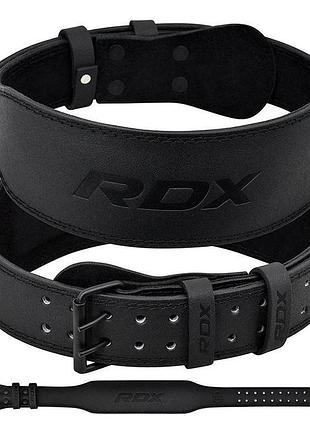 Пояс для важкої атлетики rdx leather full black s