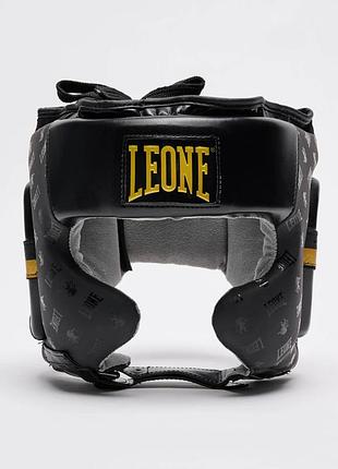 Боксерский шлем leone dna black m 2