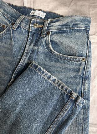 Джинси прямі сині zara straight 8