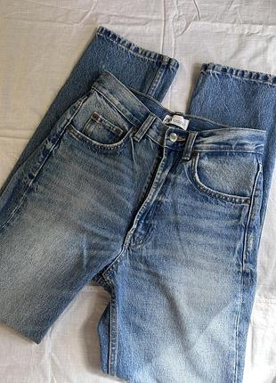 Джинси прямі сині zara straight 5