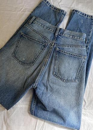 Джинси прямі сині zara straight 4