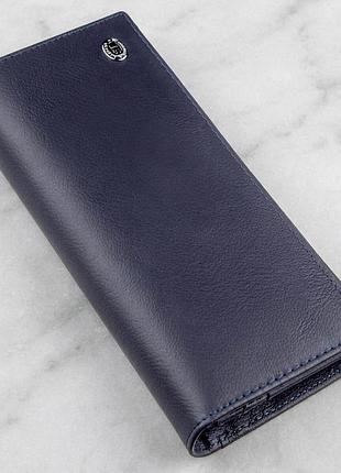 Жіночий гаманець з зовнішнім відділенням st leather 18895 синій