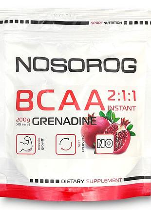 Nosorog bcaa 2:1:1 гранат, 200 грам