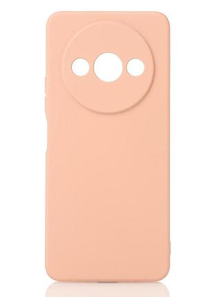 Силіконовий чохол soft silicone case для xiaomi redmi a3 / a3x/poco c61 (без лого) пудра