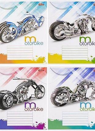 Тетрадь на 12л, линия "motorbike" (20 шт)