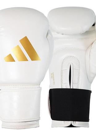 Боксерские перчатки adidas "speed 50" | белый/золотой | sbg50