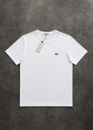 Футболка базовая lacoste белая