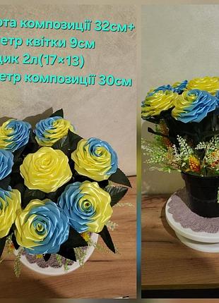 Розы из атласной ленты