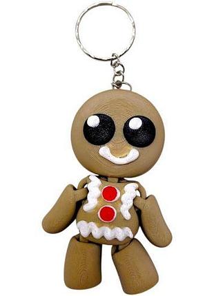 Брелок 3d печать "мужчина-печенье" (вид 1), keychain