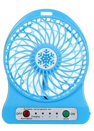 Мини вентилятор mini fan с аккумулятором 5