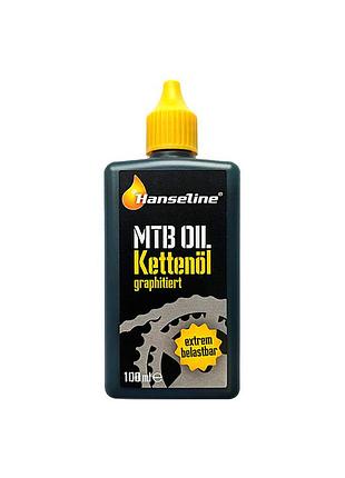 Смазка для цепи hanseline mtb-oil графит, 100 ml