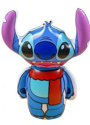 Пляжный надувной неваляшка с песком "ушастик" стич / stitch, 85 см