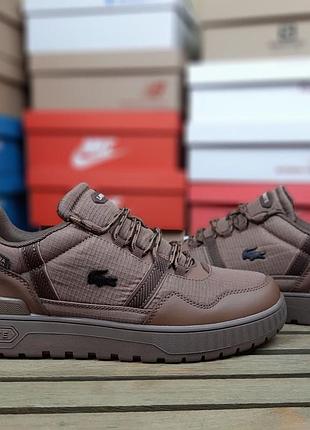 Термо кроссовки lacoste t-clip gore-tex cordura winter gore tex