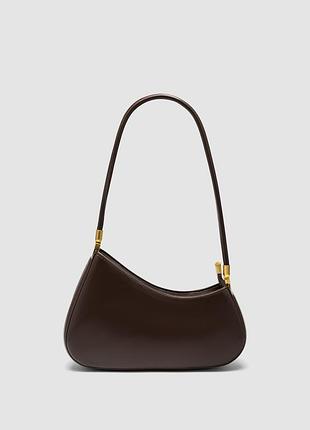🤍 velisse bag chocolate/gold 27 х 12 х 7 см