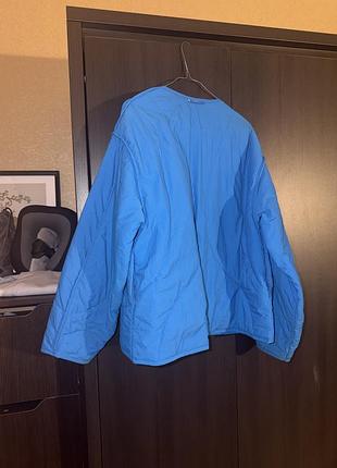 Куртка german apparel блакитна, стьобана, s/m/l 2