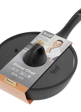 Сковорода глубокая krauff prime chef 25-45-223 24 см черная 5134627