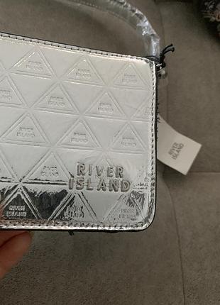 Срібна сумка river island 4