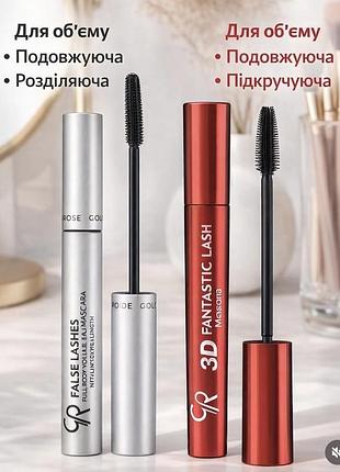 Туш golden rose 3d fantastic lash mascara