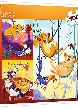 Пазл lion king мужній король лев 100 елементів trefl 16478