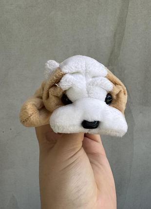Вінтажну м'яку іграшку-бульдога wrinkles із колекції ty beanie babies, випущену у 1996 році