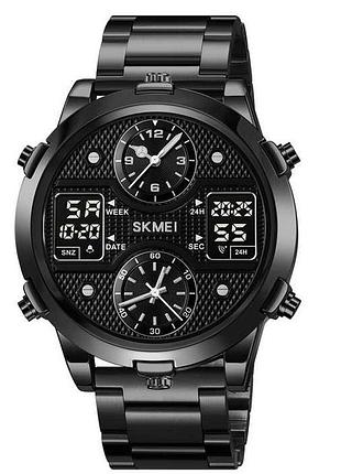 Часы наручные 2212sbkbk skmei, black-black
