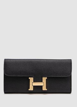 💵 hermes constance long to go wallet black/gold
