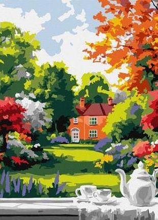 Картина за номерами - ранковий чай біля вікна ©art_selena_ua