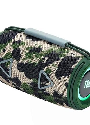 Bluetooth-колонка tg657 з rgb підсвічуванням, speakerphone, радіо, camouflage
