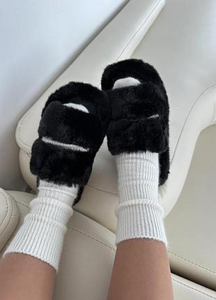 Тапули черный без пряжки 38/39 (25см)