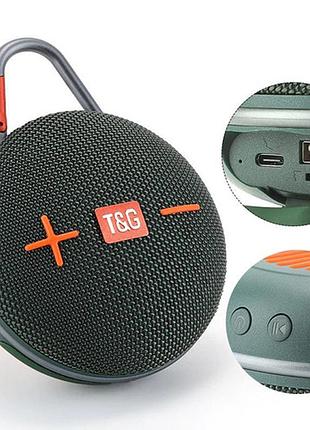Bluetooth-колонка tg648, c функцией speakerphone, радио, green