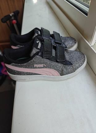 Детские кеды puma smash v2 glitz glam (оригинал)