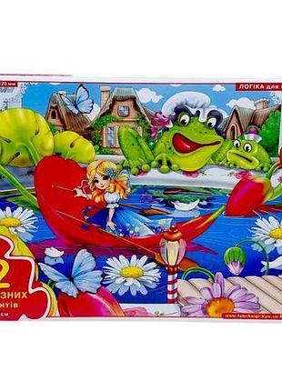 Игра-пазл "дюймовочка" 12 элементов, в коробке