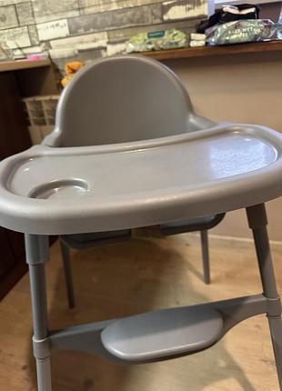 Стільчик для годування bebe confort сірий 2
