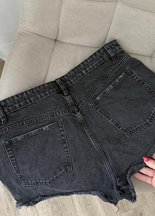 Джинсові шорти zara графіт 2