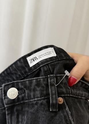 Джинсові шорти zara графіт 3