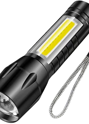 Фонарь police 511-xpe+cob, li-ion аккум., zoom, зу microusb