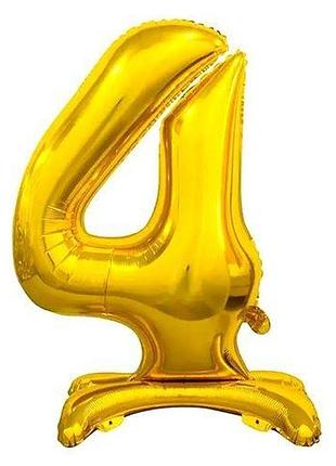 Кулька фольгована цифра "4" підлогова 80 см