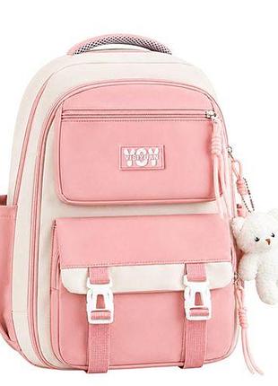 Рюкзак школьный (размер 44х31х13 см) pink