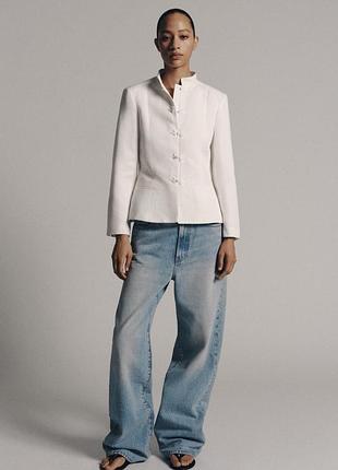 Блейзер жіночий білий zara new